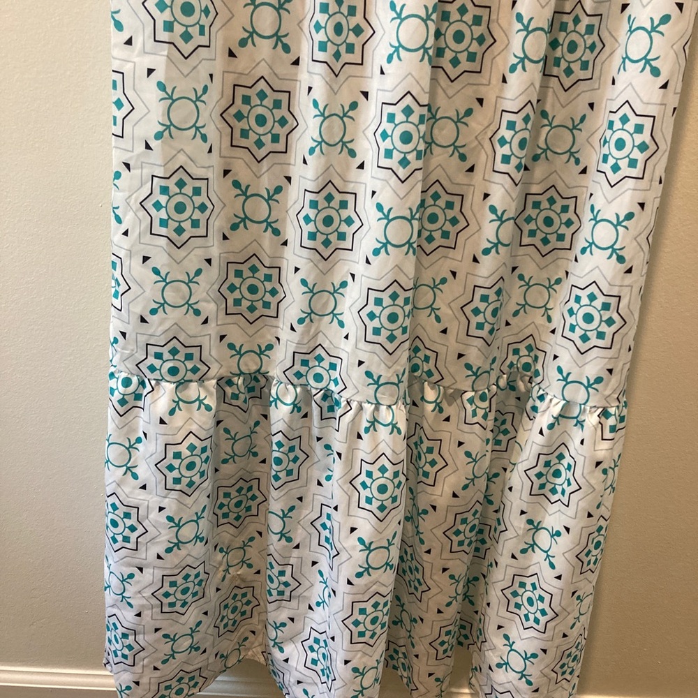 Made with Love Boutique Maxi Dress Cottagecore Blue Print Half Sleeve Small - Picture 5 of 6